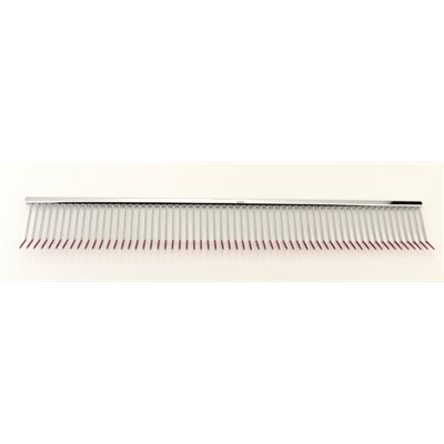 Peigne plié cuivre 24.5cm argent et rose