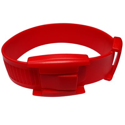Bracelet Plastique Bovin Rouge x10