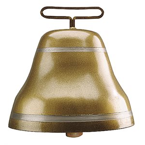 Bell Steel Round 165mm Bronze Color