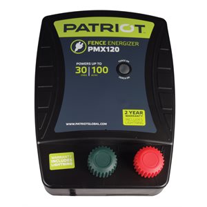 Électrificateur patriot pmx120 110v 1.2j