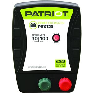 Électrificateur Patriot PBX120 12 volts 1.2 joule