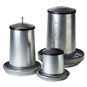 CHICK'A Poultry Feeder - Galvanized 40l