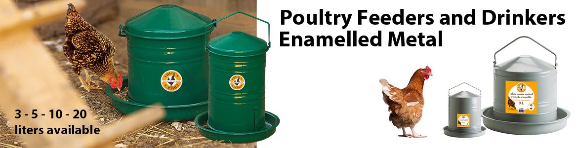 Enamelled Poultry Feeders and Drinkers